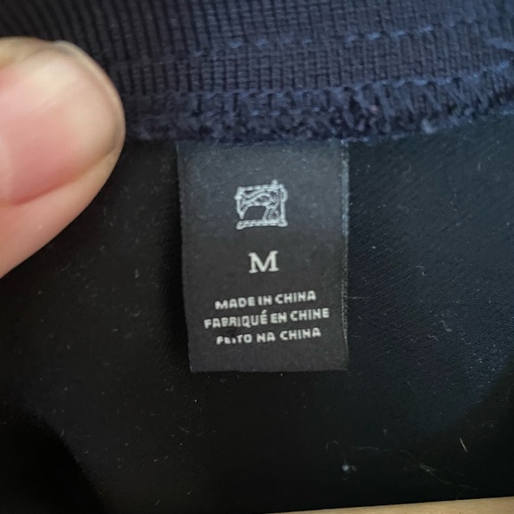 Scotch and Soda Black Sporty Blouse with Glitter Stripe Elastic - Picture 5 of 6